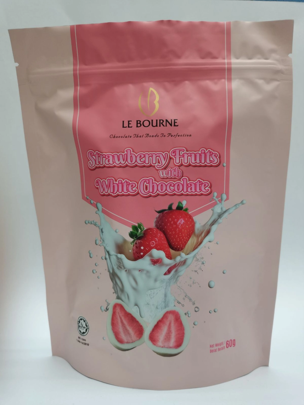 Strawberry Fruits with White Chocolate